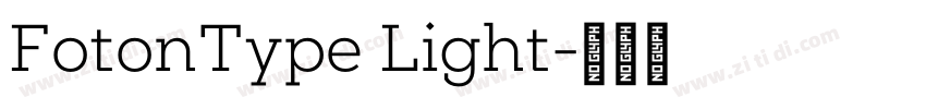 FotonType Light字体转换